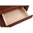 Maklaine Contemporary Engineered Wood 3 Drawer Nightstand in Cherry