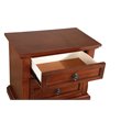 Maklaine Contemporary Engineered Wood 2 Drawer Nightstand in Cherry
