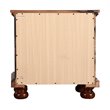 Maklaine Contemporary Engineered Wood 2 Drawer Nightstand in Cherry