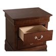 Maklaine Traditional Engineered Wood 2 Drawer Nightstand in Cappuccino