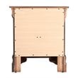 Maklaine Traditional Engineered Wood 2 Drawer Nightstand in Cappuccino