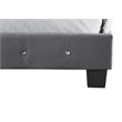 Maklaine Transitional Upholstered Velvet Queen Bed in Gray Finish