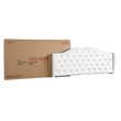 Maklaine Transitional Faux Leather Upholstered Full Bed in White