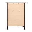 Maklaine Transitional Engineered Wood 1 Drawer 1 Door Nightstand in Black