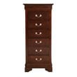 Maklaine Traditional Engineered Wood 7 Drawer Lingerie Chest in Cappuccino