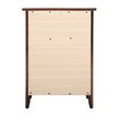 Maklaine Transitional Engineered Wood 1 Drawer 1 Door Nightstand in Cappuccino