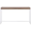 Maklaine Engineered Wood Top Console Table in Mocha Gray and White