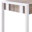 Maklaine Engineered Wood Top Console Table in Mocha Gray and White