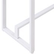 Maklaine Engineered Wood Top Console Table in Mocha Gray and White