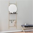Maklaine Contemporary Metal Hall and Entry Organizer in Gold