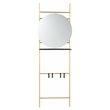 Maklaine Contemporary Metal Hall and Entry Organizer in Gold
