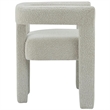 Maklaine Contemporary Boucle Accent Dining Chair in Rich Cream