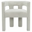Maklaine Contemporary Boucle Accent Dining Chair in Rich Cream