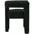 Maklaine Contemporary Boucle Accent Dining Chair in Green