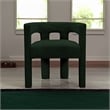 Maklaine Contemporary Boucle Accent Dining Chair in Green