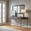 Maklaine Modern styled Wood Console Table in Onyx Brown Finish