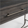 Maklaine Modern styled Wood Console Table in Onyx Brown Finish