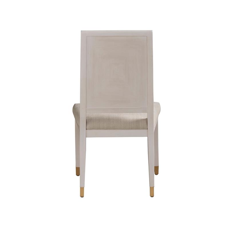 Maklaine Wood Transitional Dining Side Chair (Set of 2) in White