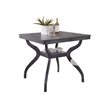 Maklaine Dark Gray Wood Counterheight Square Dining Table 40