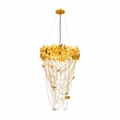 Maklaine Modern / Contemporary Butterfly Gold Finish Metal Chandelier