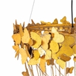 Maklaine Modern / Contemporary Butterfly Gold Finish Metal Chandelier