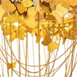 Maklaine Modern / Contemporary Butterfly Gold Finish Metal Chandelier