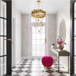 Maklaine Modern / Contemporary Butterfly Gold Finish Metal Chandelier