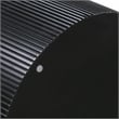 Maklaine Modern / Contemporary White and Black Finish Lacquer Dining Table