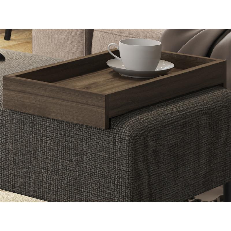 Maklaine Modern / Contemporary Engineered Wood Bench in Brown Finish