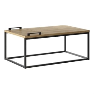 Maklaine Modern / Contemporary Engineered Wood Cocktail Table in Brown
