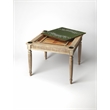 Maklaine Poplar Hardwood Gray Multi-Game Card Table Rectangular Lacquered