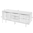 Maklaine Modern / Contemporary Natural Finish Wood Sideboard