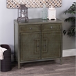 Maklaine Modern / Contemporary Wood Console Cabinet in Green