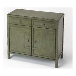 Maklaine Modern / Contemporary Wood Console Cabinet in Green