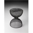 Maklaine Modern / Contemporary Iron Cage Bunching Table in Black