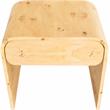 Maklaine Mid-Century Solid Ash Burl Finish Wooden Night Stand