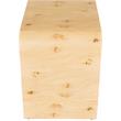 Maklaine Mid-Century Solid Ash Burl Finish Wooden Night Stand