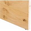 Maklaine Mid-Century Solid Ash Burl Finish Wooden Night Stand