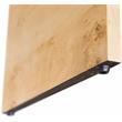 Maklaine Mid-Century Solid Ash Burl Finish Wooden Night Stand
