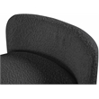 Maklaine Modern / Contemporary Black Finish Boucle Fabric Bench