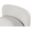 Maklaine Modern / Contemporary Cream Finish Boucle Fabric Bench
