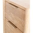 Maklaine Modern / Contemporary Night Stand in White Oak Finish