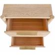 Maklaine Modern / Contemporary Night Stand in White Oak Finish
