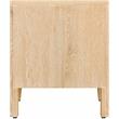 Maklaine Modern / Contemporary Night Stand in White Oak Finish