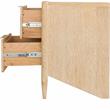 Maklaine Modern / Contemporary Night Stand in White Oak Finish