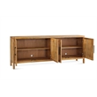 Maklaine Modern / Contemporary Wooden Server in Brown Finish