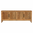 Maklaine Modern / Contemporary Wooden Server in Brown Finish