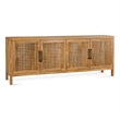 Maklaine Modern / Contemporary Wooden Server in Brown Finish
