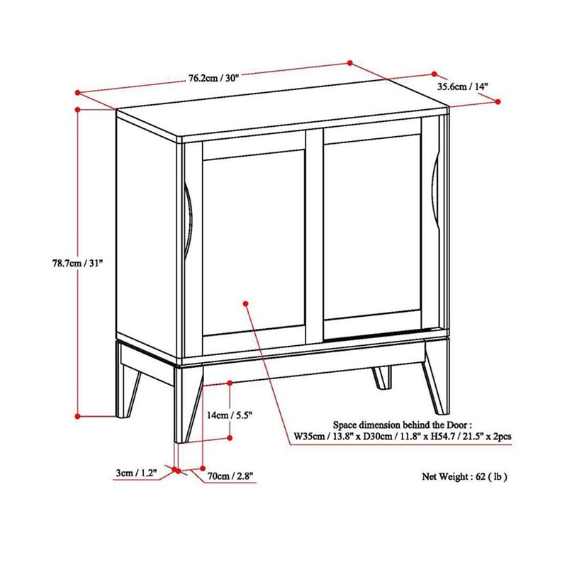 Maklaine Solid Wood 30
