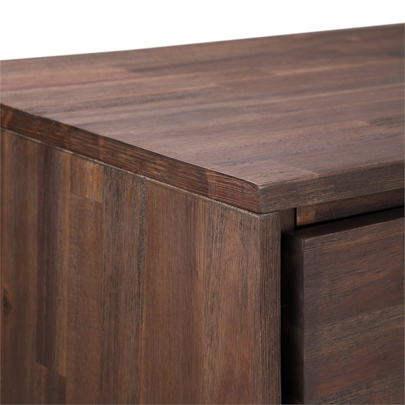 Maklaine Modern / Contemporary Medium Storage Cabinet in Charcoal Brown